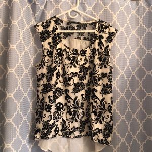 Cute white and black blouse